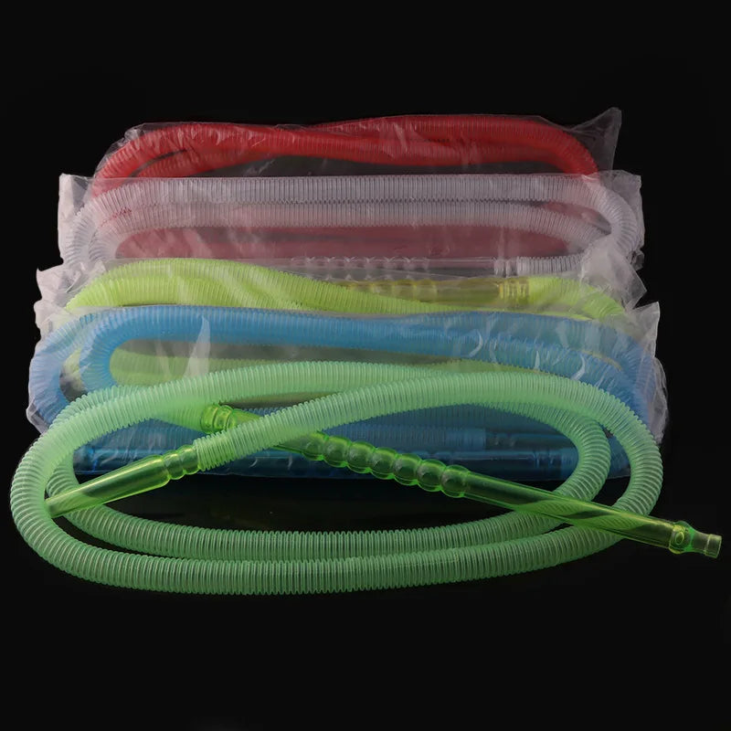 Futeng in Stock Disposable Hookah Hose 1.5m Wholesale Plastic Hookah Pipe 4 Disposable Shisha Hose Custom
