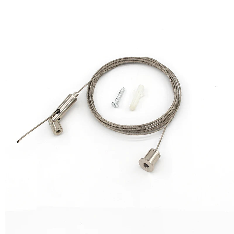 Adjustable Ceiling Mounted Swivel Joint Gripper Wire Rope Suspension Kit Custom Hanging Cable Kit Other Lighting Accessories