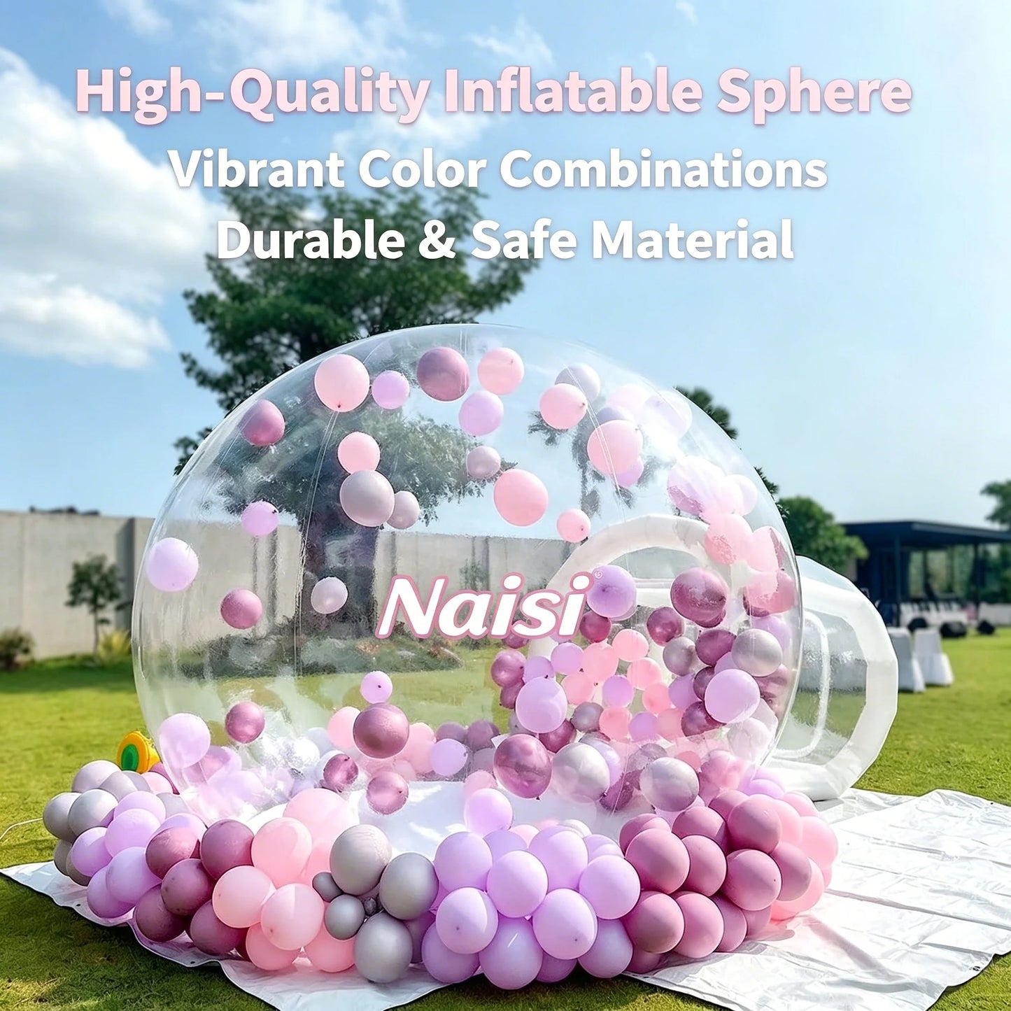 Giant Outdoor Yard Kids Party Jumping Castle Transparent Dome House Balloon  Inflatable Bubble Tent