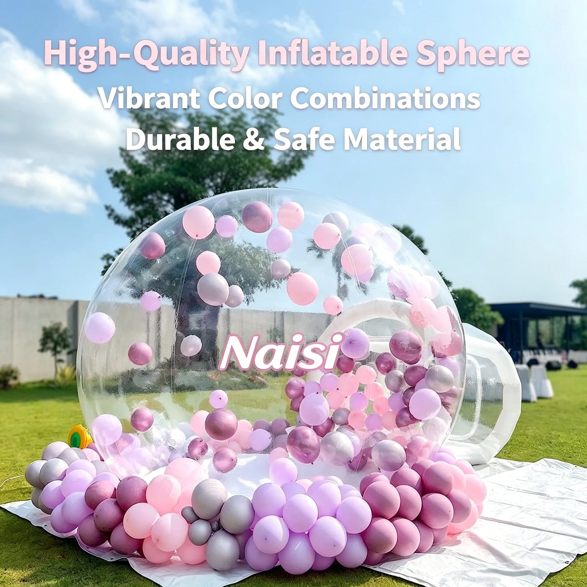 Giant Outdoor Yard Kids Party Jumping Castle Transparent Dome House Balloon  Inflatable Bubble Tent