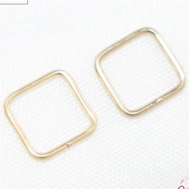 NO Tarnish GF 14K Gold Filled Square Jump Rings Open Closed for Earring Making Jewelry Findings Accessories
