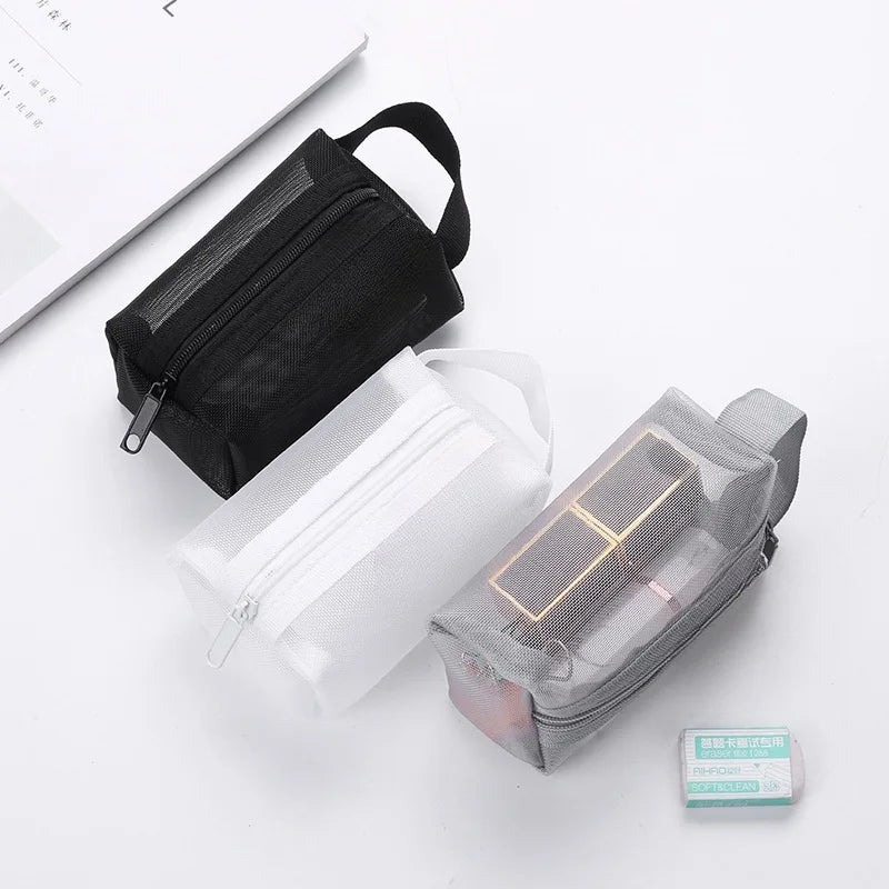 New Portable Makeup Bag Transparent Large Capacity Portable Toiletry  Storage  Travel Makeup Bag Storage Bag