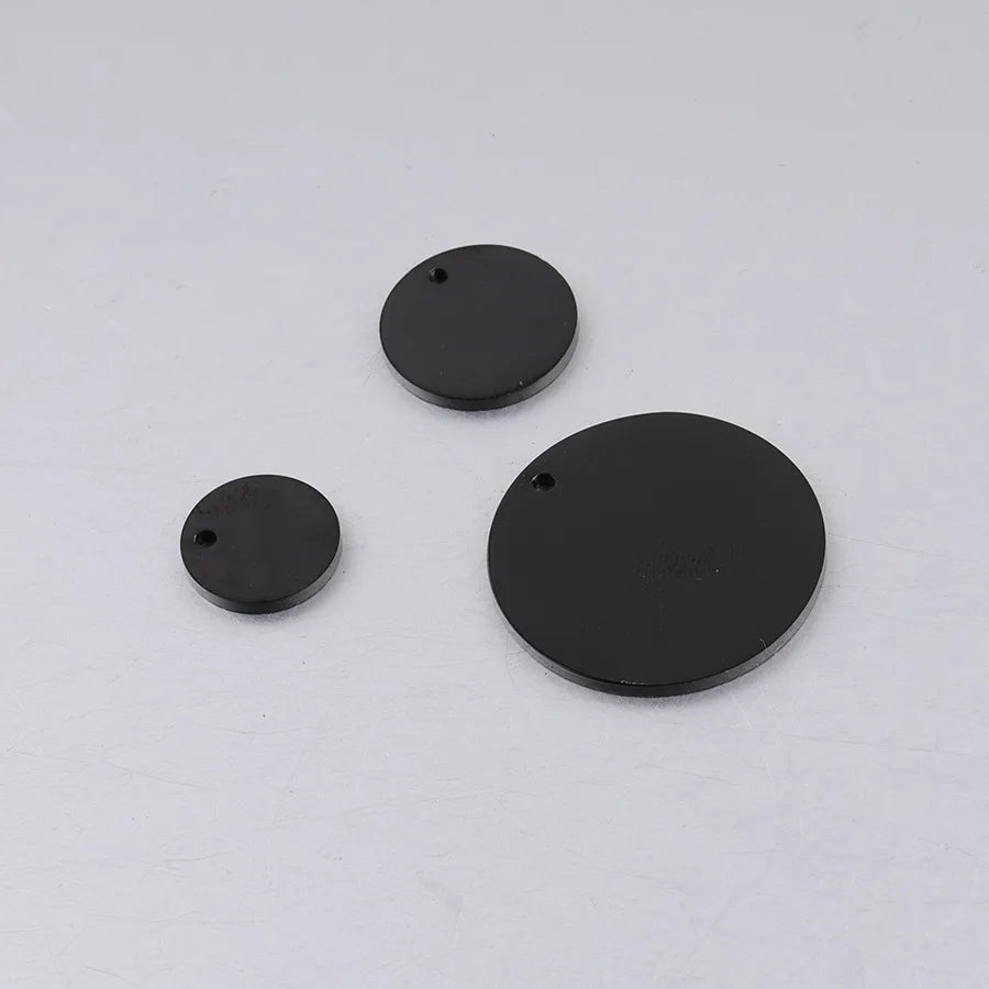 Factory Customization Personalized Mirror Polished Stainless Steel Hollow Pet Blank Label Round Pendant Jewelry Wholesale