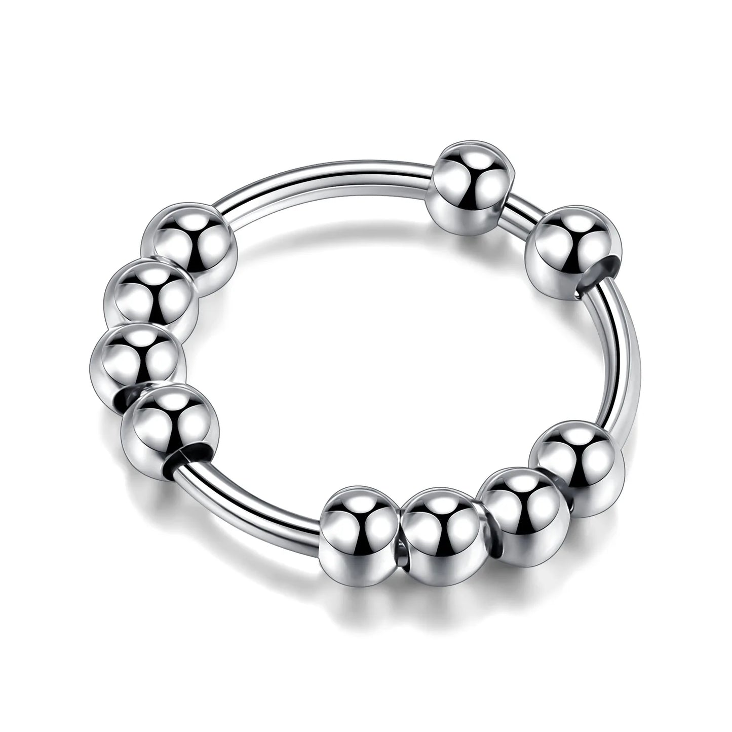 Wholesale Anti Anxiety Fidget Spinners Bead Ring for Women and Men Jewelry