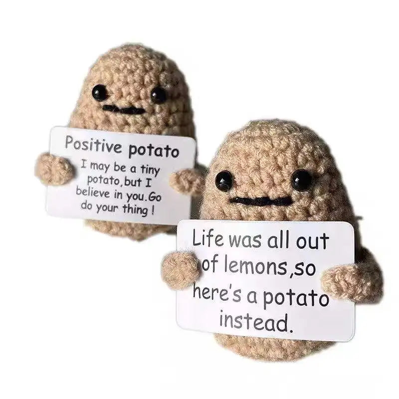 2024 Hot Selling Toplin Positive Potato Bear Energy Doll Hand-crocheted 100% Wool