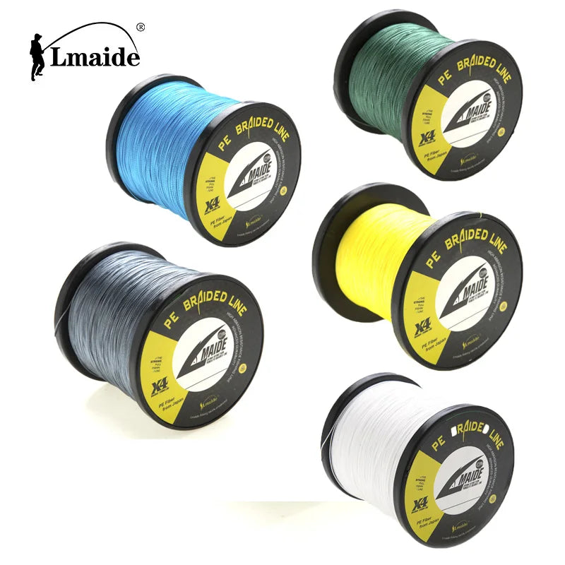 Lmaide Multifunctional 1000m Angelschnur Super Strong High Performance Pe Fishing Lines  4 Strands Braided Fishing Line for S