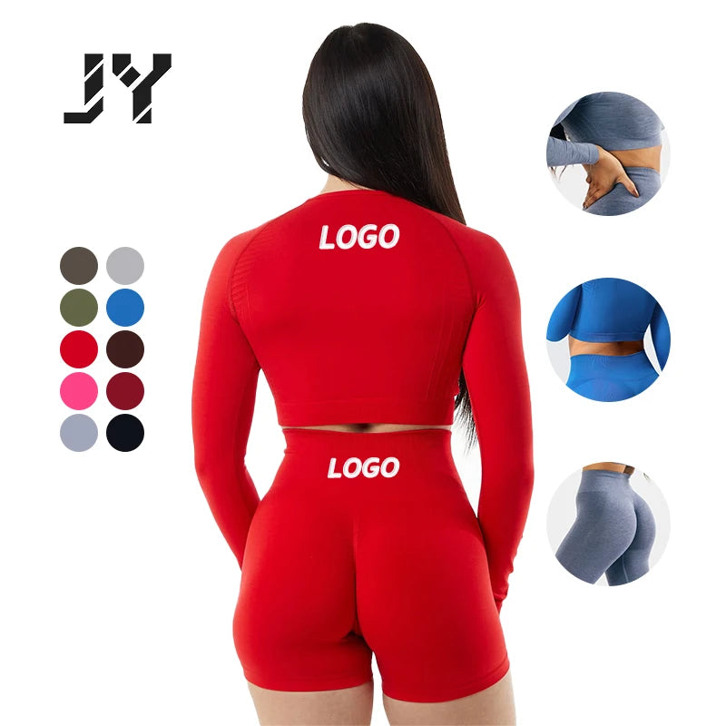 Athletic Gym Fitness Sports Wear Workout 5 Pieces Design Women Sports Legging and Sport Bra Sets for Women Fitness & Yoga Wea