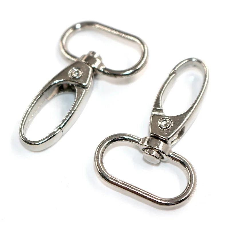 15MM/20MM/25MM Lanyards Oval Ring Type Swivel Hook Zinc Alloy Clip Metal Lanyard Snap Hook