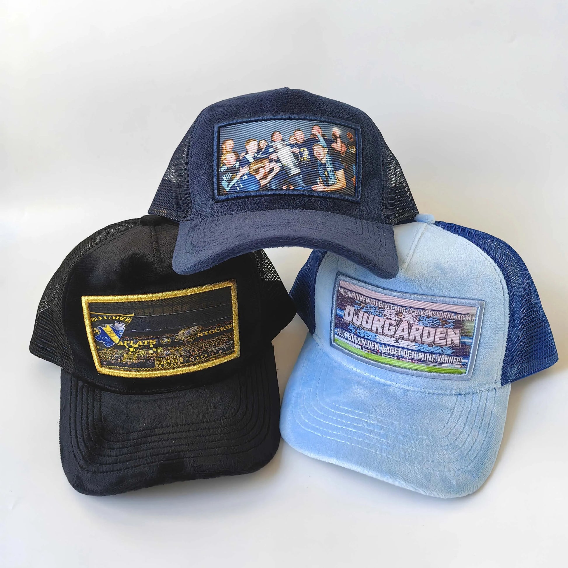 Five Panel High Crown Original Unisex Caps Velvet Mesh Trucker Hats Custom Logo Photo 3D Embroidery Puff Breathable Waterproo
