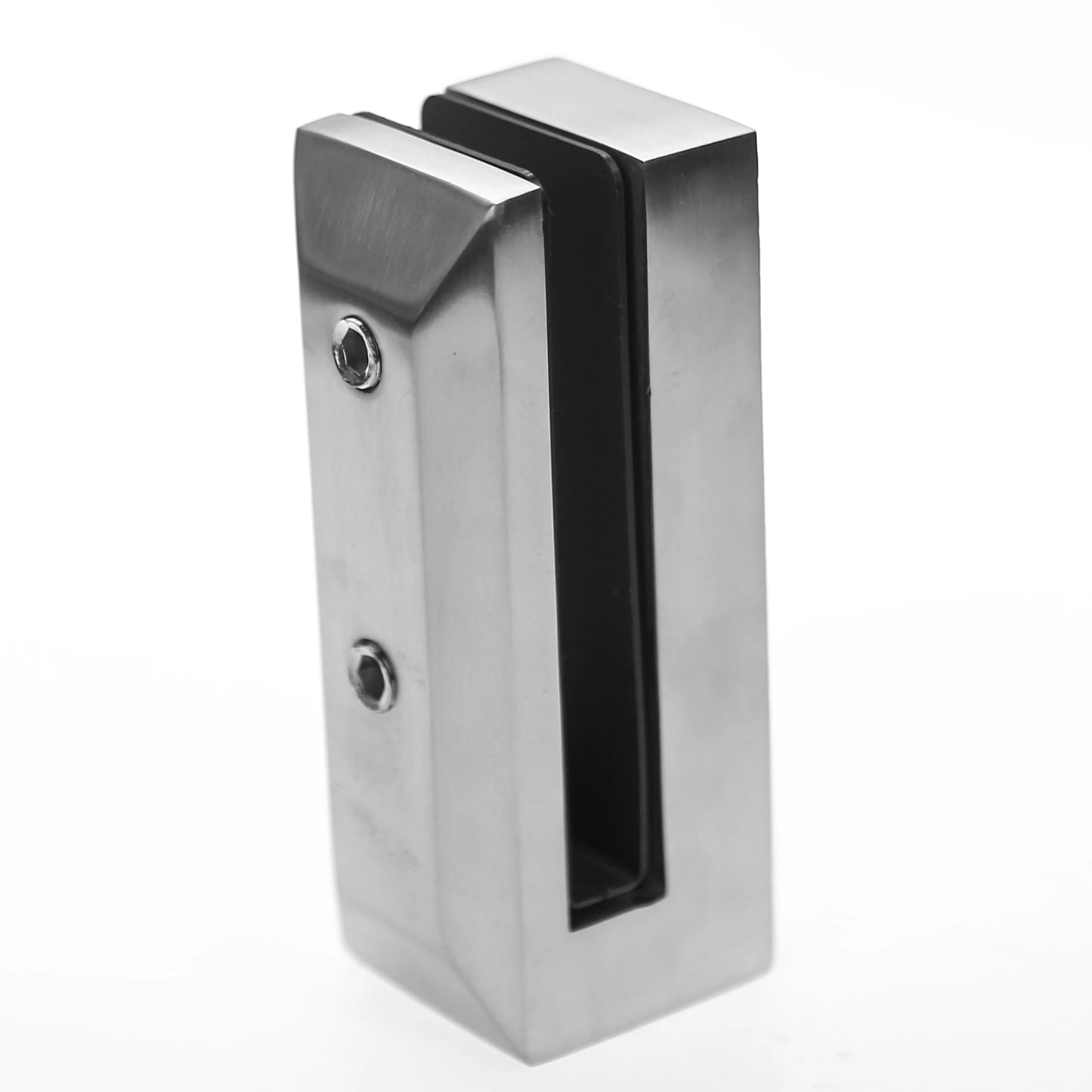 Stainless Steel Duplex 2205 Satin Brushed Railing Wall Side Mounted Glass Spigot With Bolts for Wood