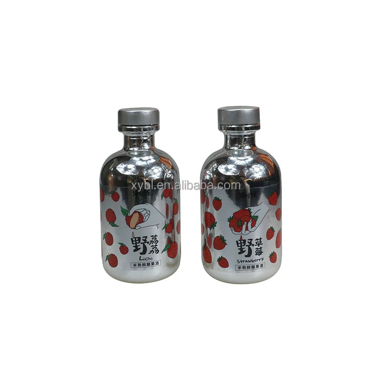 Unique Design  Mini 100ml 125ml 150ml 200ml Gin Rum Liquor Glass Bottle With Cap