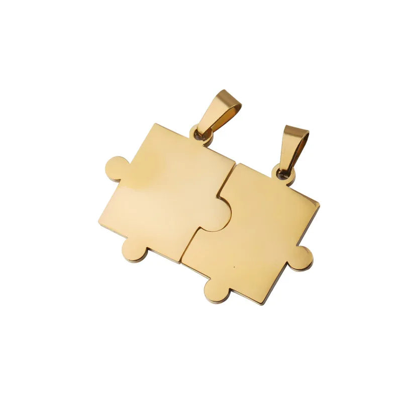 Gold Plated 1.8mm Puzzle Beads Stainless Steel Mirror DIY Bracelet & Necklace Hole Accessories Charm Puzzle Beads
