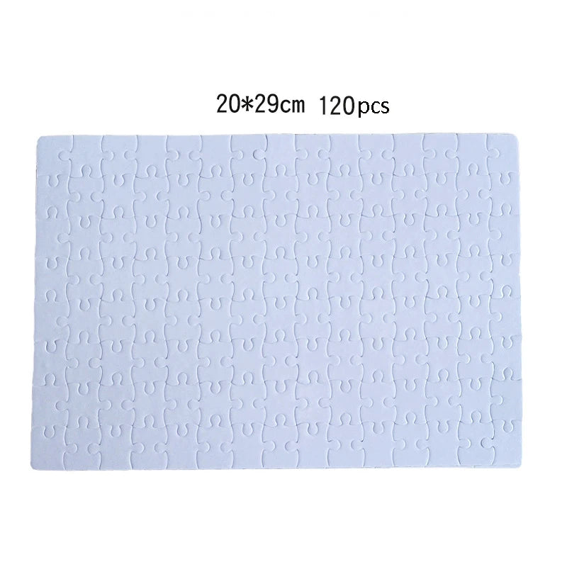 10PCS/Lot A4 Sublimation Blank Jigsaw Puzzle 120 Piece Sublimation Puzzle