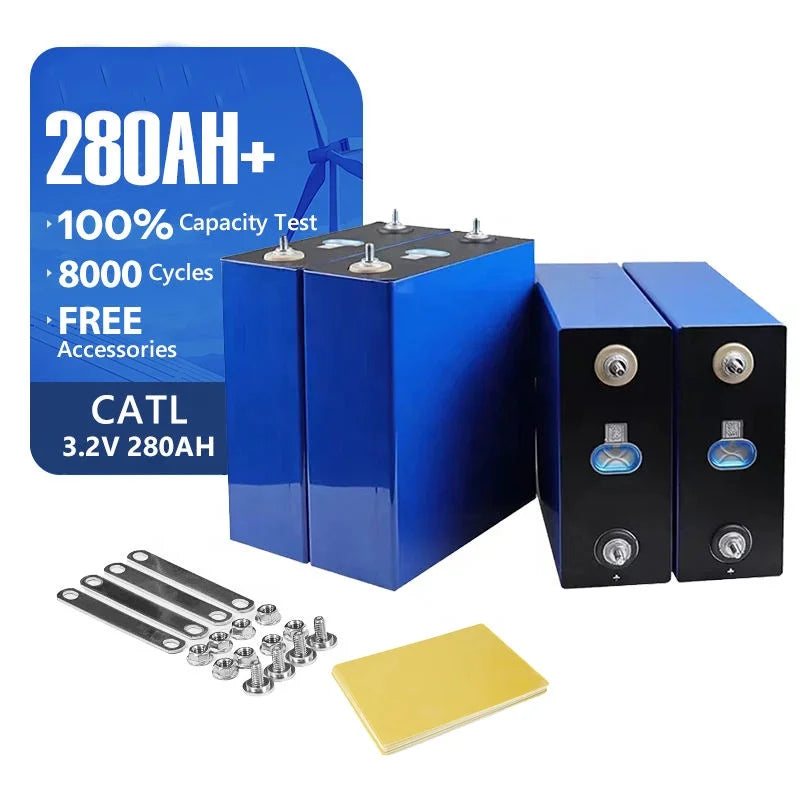 Baisiyu 3.2V 280Ah 302Ah 320Ah LiFePO4 Battery Prismatic LFP for Solar Energy Storage EV RV System CATL 6000-Cycle