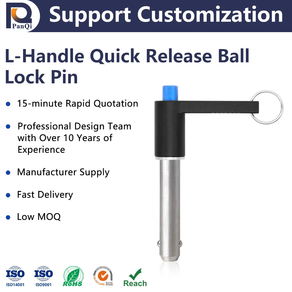 Factory Price Ball Lock Pin Line Array Stainless Steel Body Aluminum Handle High Strength Quick Release Safety Pin 5/6/8/10/1
