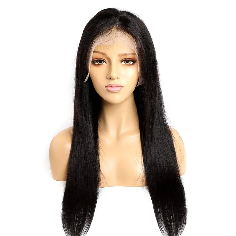 Dropshopping Human Hair Wig Natural Color 9A Grade 150% Density 13*6 Lace Size Front Silky Straight Body Water Deep Wig B09