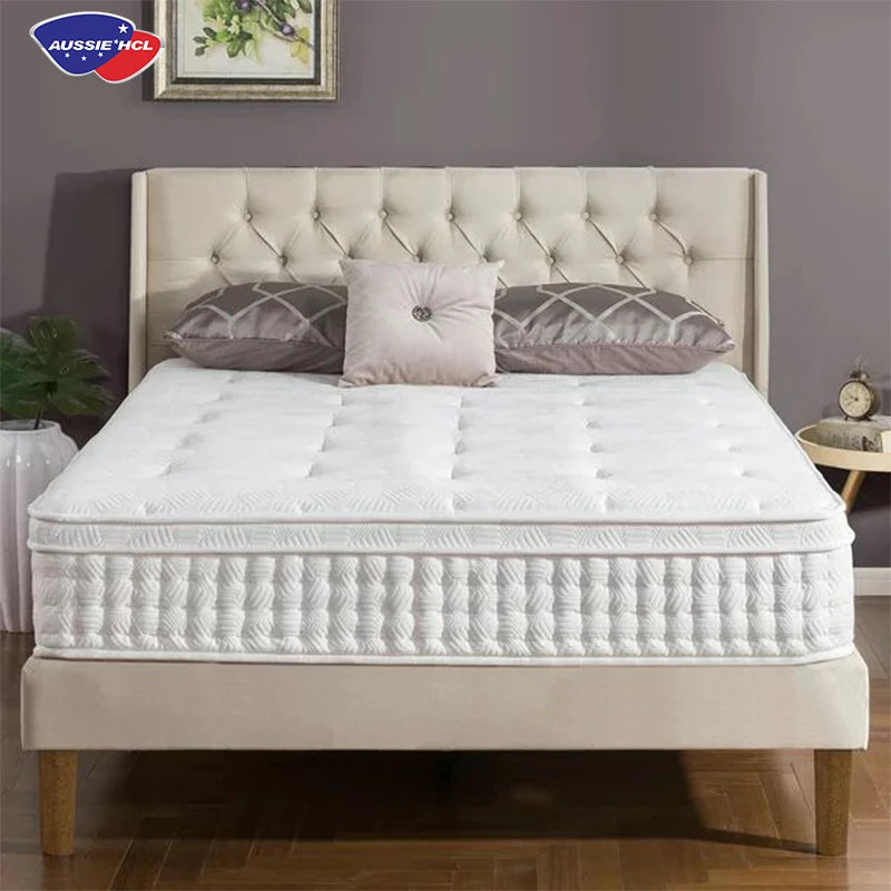Premium Hybrid Bed Mattress Order Online Colchon Full Queen King Size Roll in Box Compressed Pocket Spring Memory Foam Mattre