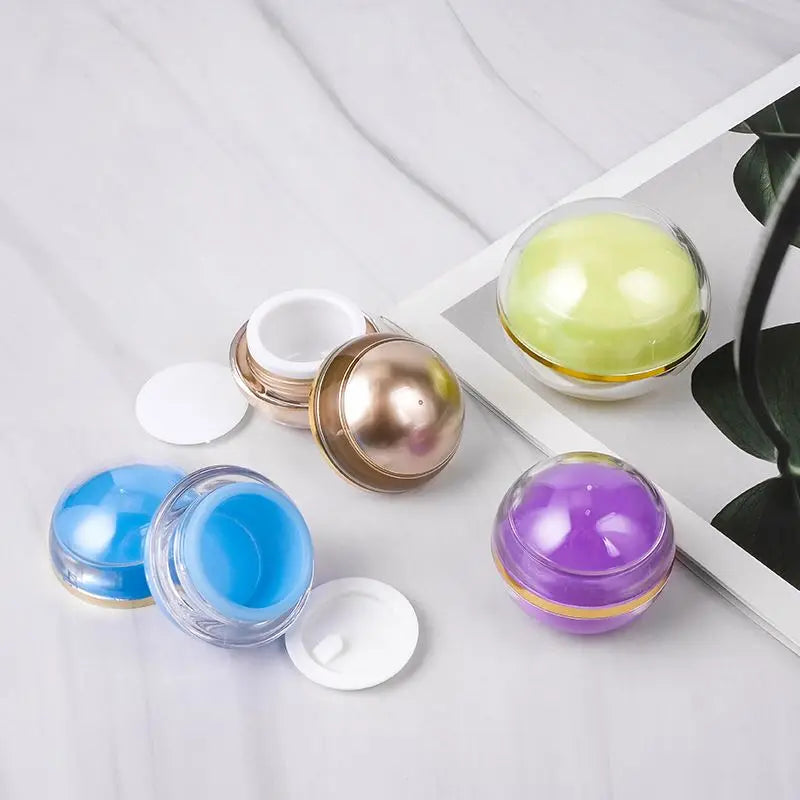 Free Sample 5g-30g Customizable Printing Acrylic Cream Jars with Screw Top Cap for Cosmetic Skin Care Packaging