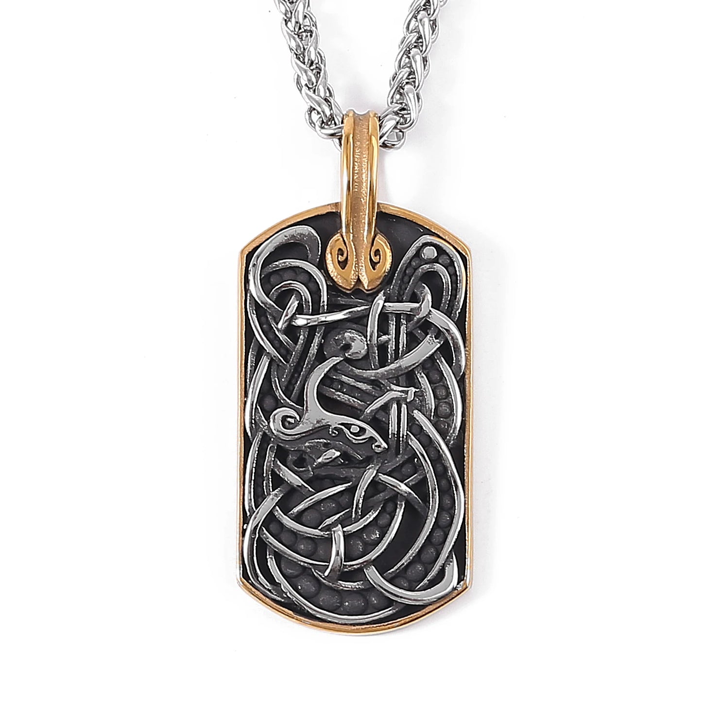 Viking Souvenir Stainless Steel Necklace Men's Viking Necklace Norse Myth Necklace Viking Jewelry