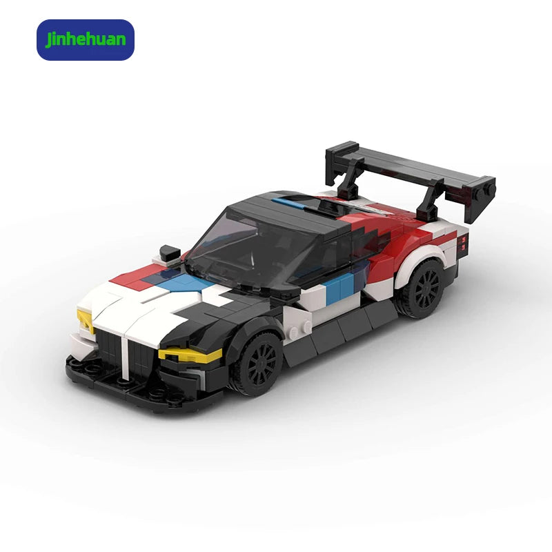 Nostalgic Brand New Brick Toy Mold Colorful Supercar Model Toys for Girl Paper Instructions Building Block Sets Car