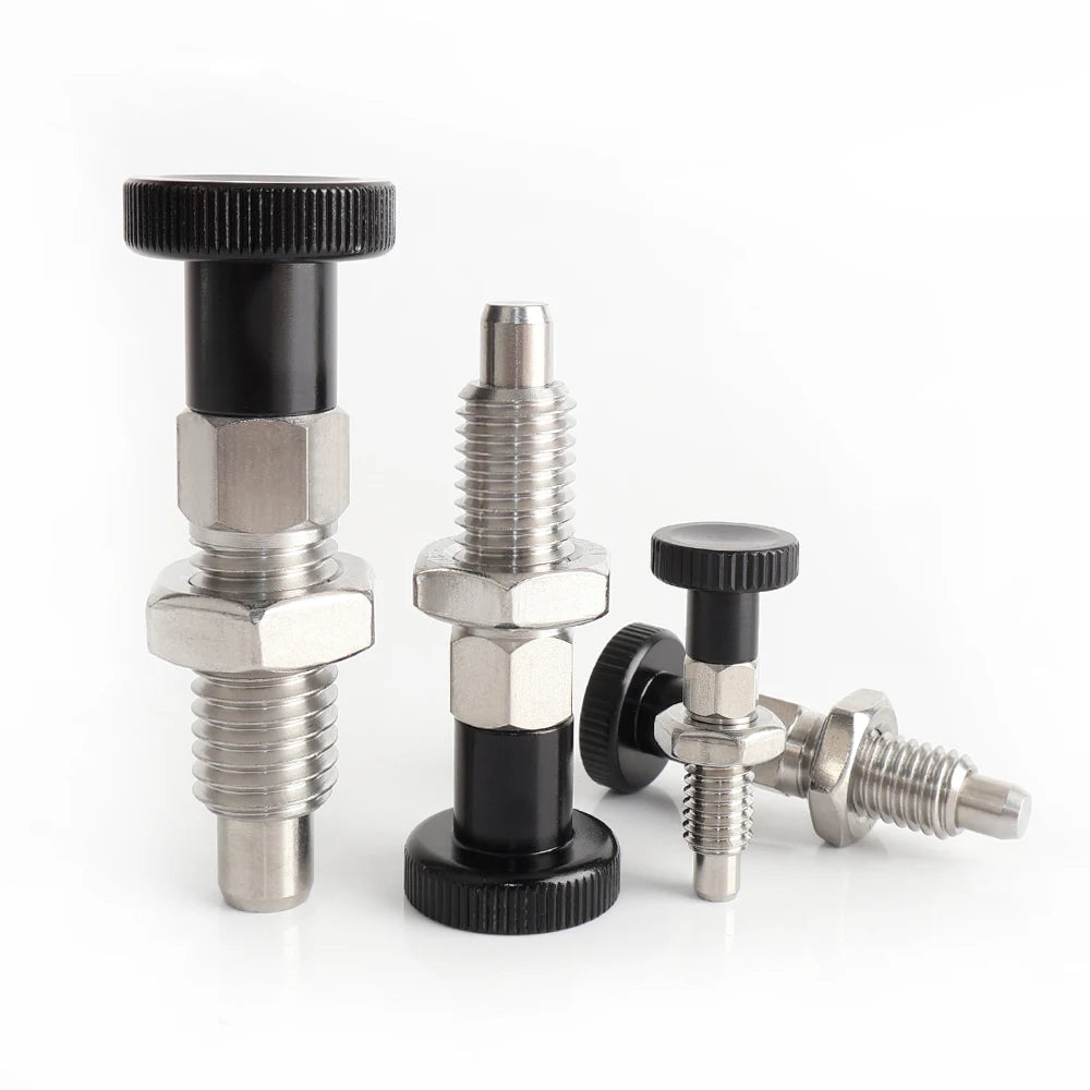 VEICH VCN217 M6 M8 M10 M12 Stainless Steel Coarse Thread Return Type Pull Knob Spring Load Indexing Plunger for Machine Use