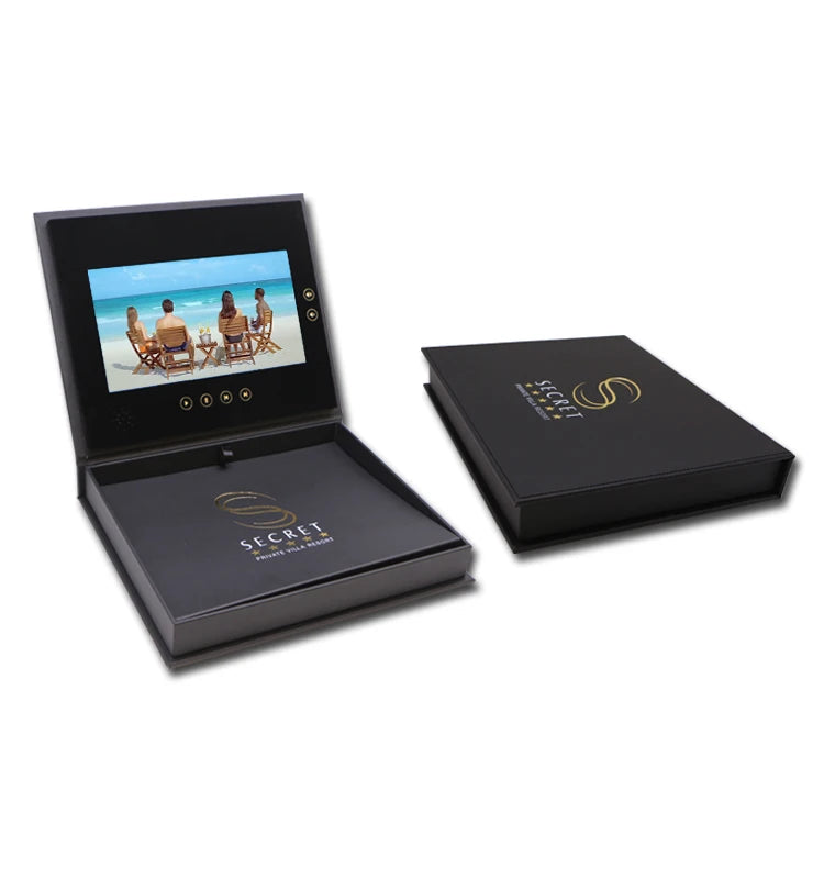Personalization Customization Luxury Video Brochure Box with LCD Screen