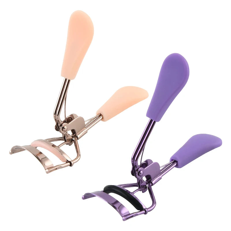Professional Portable Wide-Angle Ladies Eyelash Curler Beautiful Colors Silicon Makeup Helper Heat Feature Private Label Serv