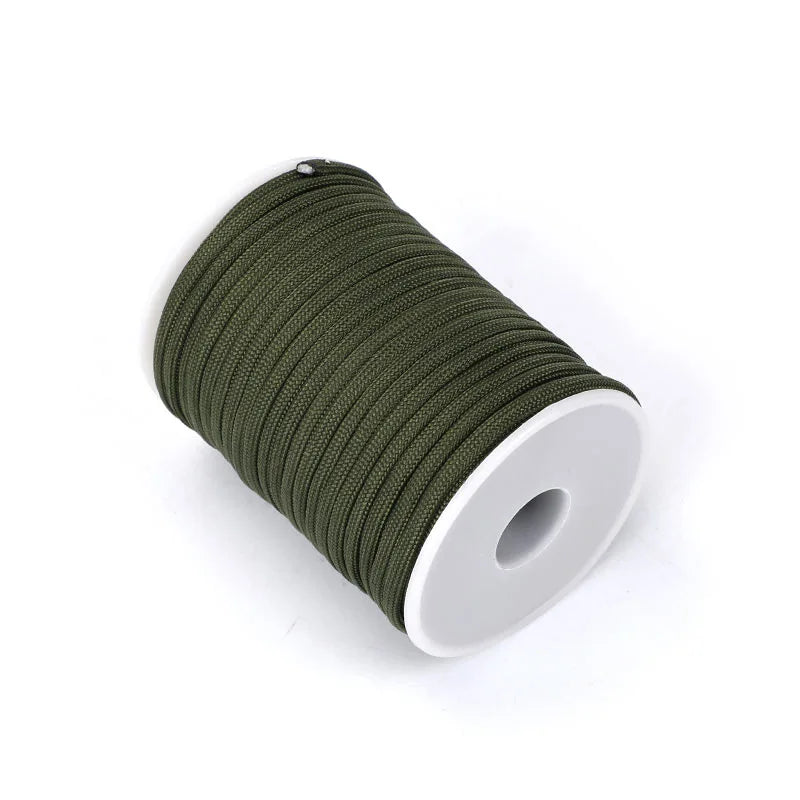 Braided Cord Thin String UV Resistant Multipurpose Outdoor Tarp Nylon Rope for Crafts Tent Garden Clothesline Bags Garments