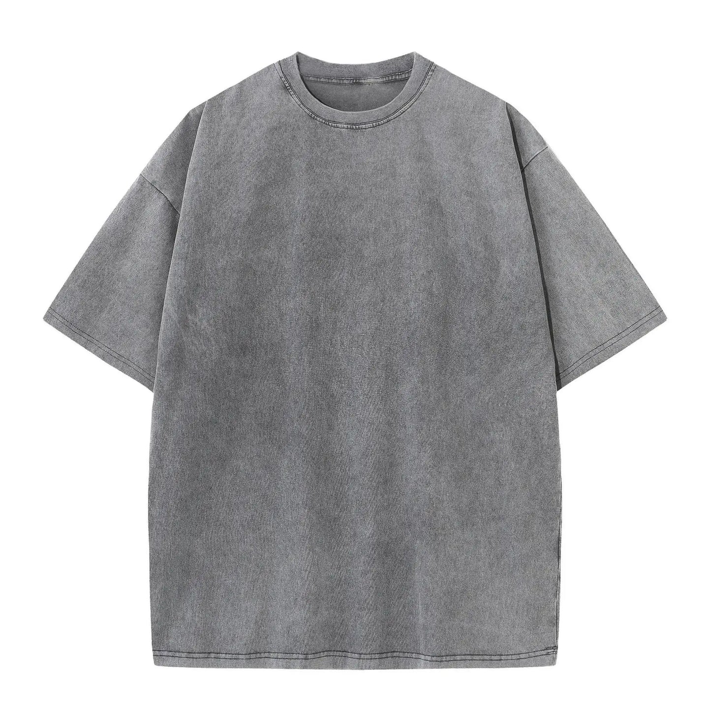 230G Wholesale Custom Blank Pure Cotton T Shirt for Men Acid Wash Vintage Unisex Oversized Men's Tshirt