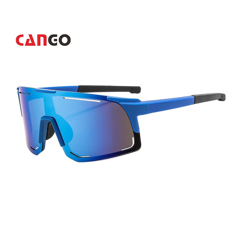 Cango Unique Custom Orange Bike Hiking Running Glasses Windproof Mens Sports Sunglasses Baseball Beach Cycling Sunglasses Men