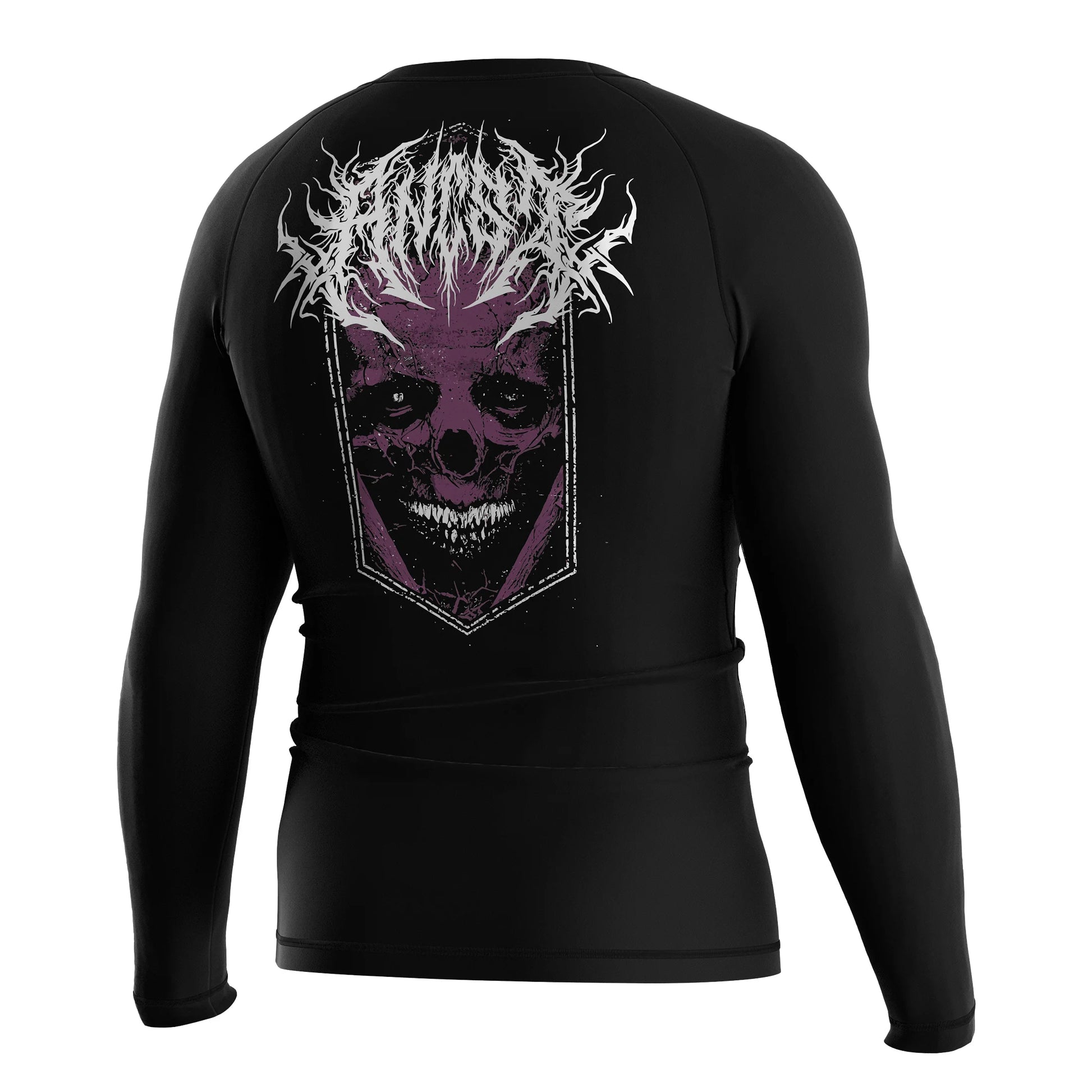 Men's Pro No Gi Rashguard Long Sleeve Silicone Gripper Anti-Odor Mesh Inserts for Long Training Sessions