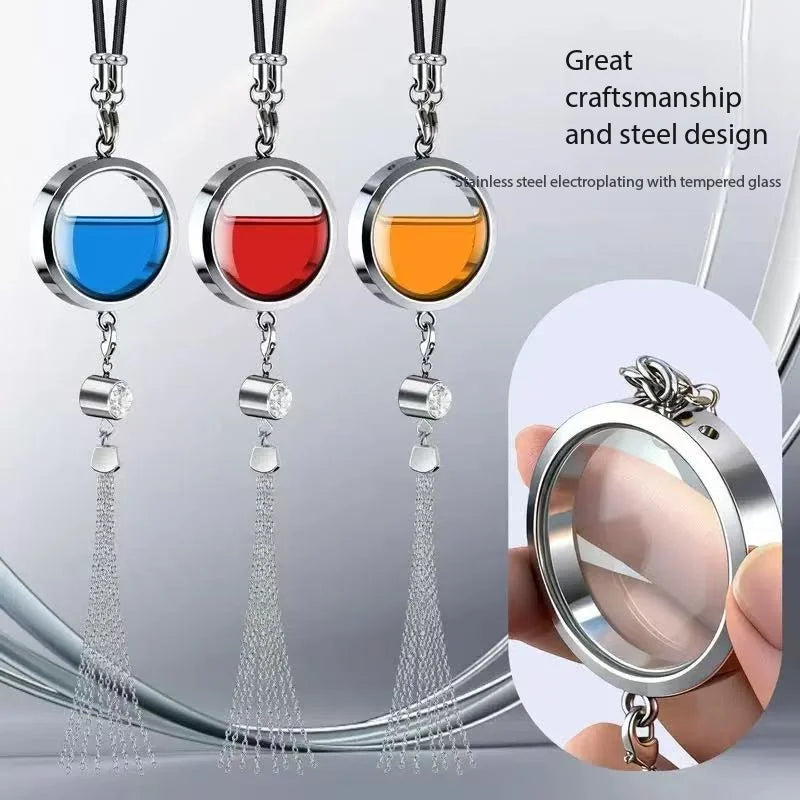 Household Cool Style Car Air Freshener Hanging Perfume Bottle Liquid Type Windshield Placement