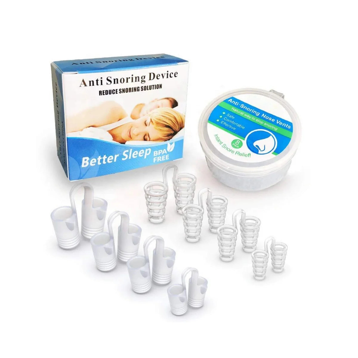 Anti-Snoring Nasal Dilator 4 Sizes Nose Vents for Healthy Sleep Breathing Aid