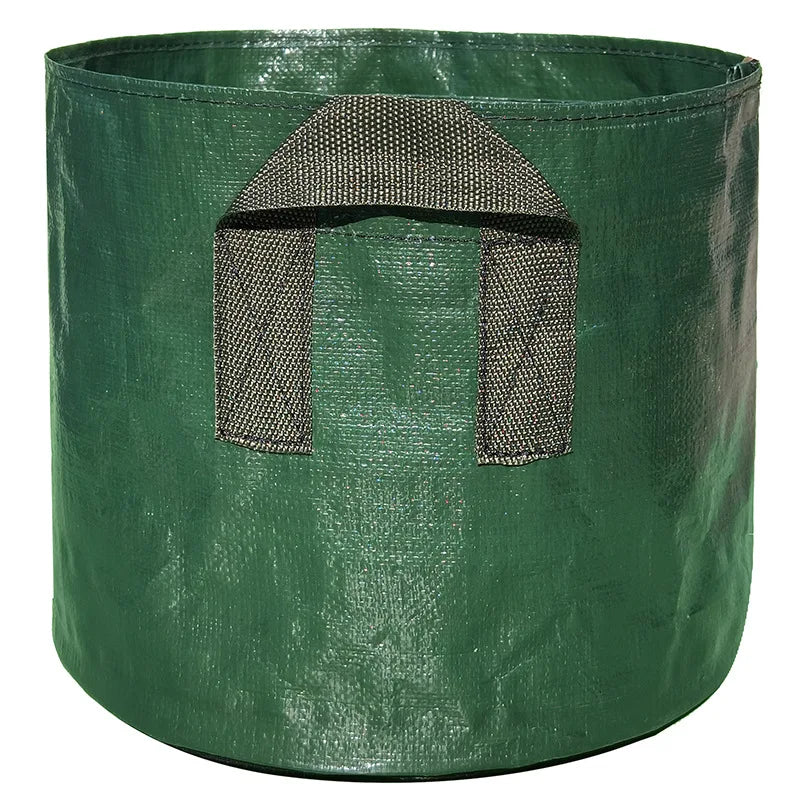 Hotsales Plastic Dark Green Garden Planter Bag 10 Gallon Aeration PE Fabric Potato Grow Bag Vegetable Planter Convenient Acce