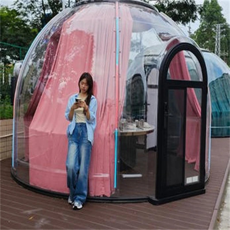 Starry Transparent Polycarbonate Plastic Tent Outdoor Hotels Resorts Garden Tent