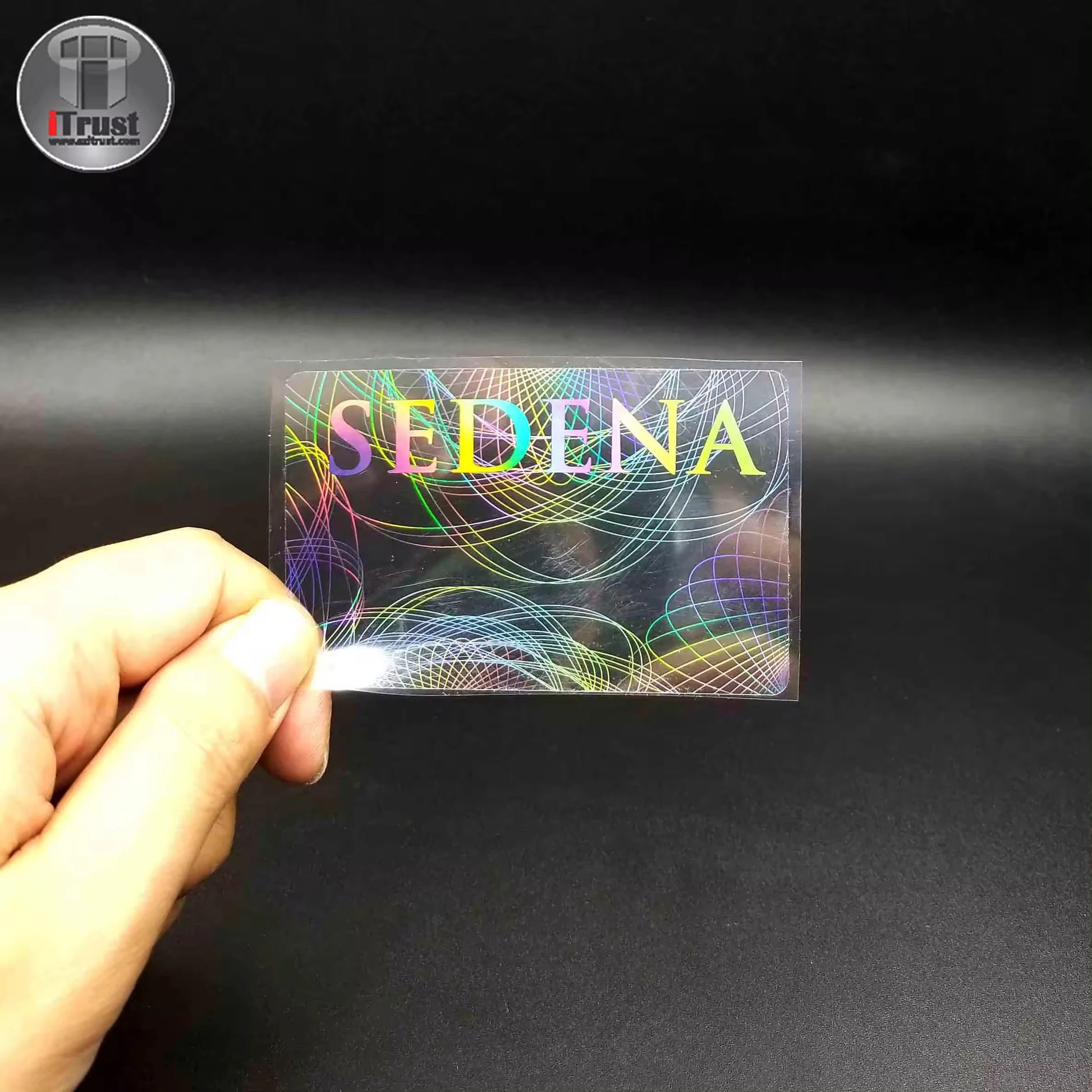 Wholesale Customized Plastic Holographic Card Printing Waterproof Clear Pvc Card Transparent Plastic Business Cards