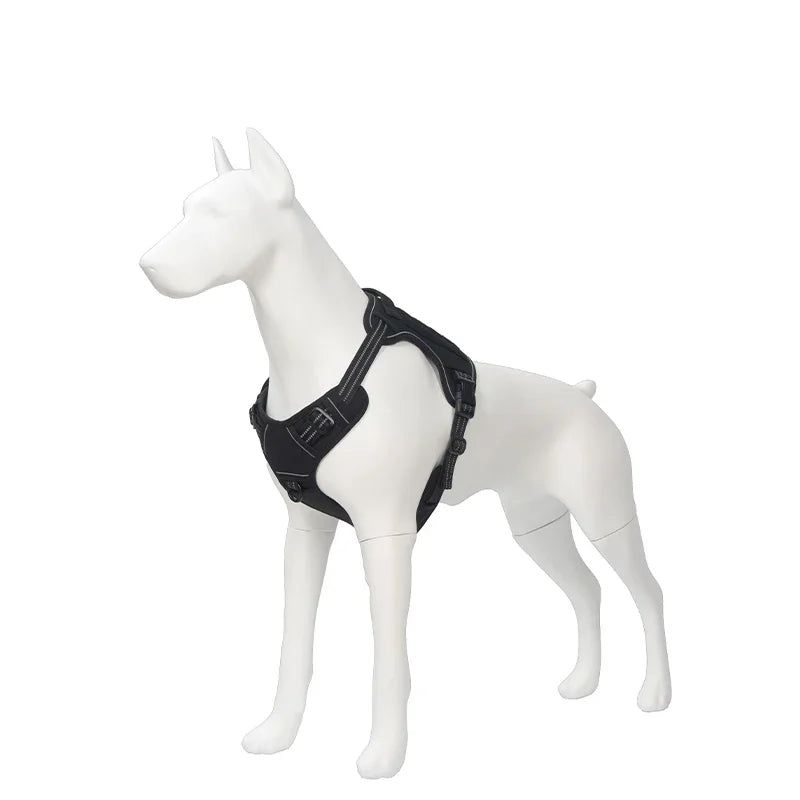 Attractive Design Very Cool Polyester Fashion Plaid Personalized Adjustable Dog Harness for Large Dogs