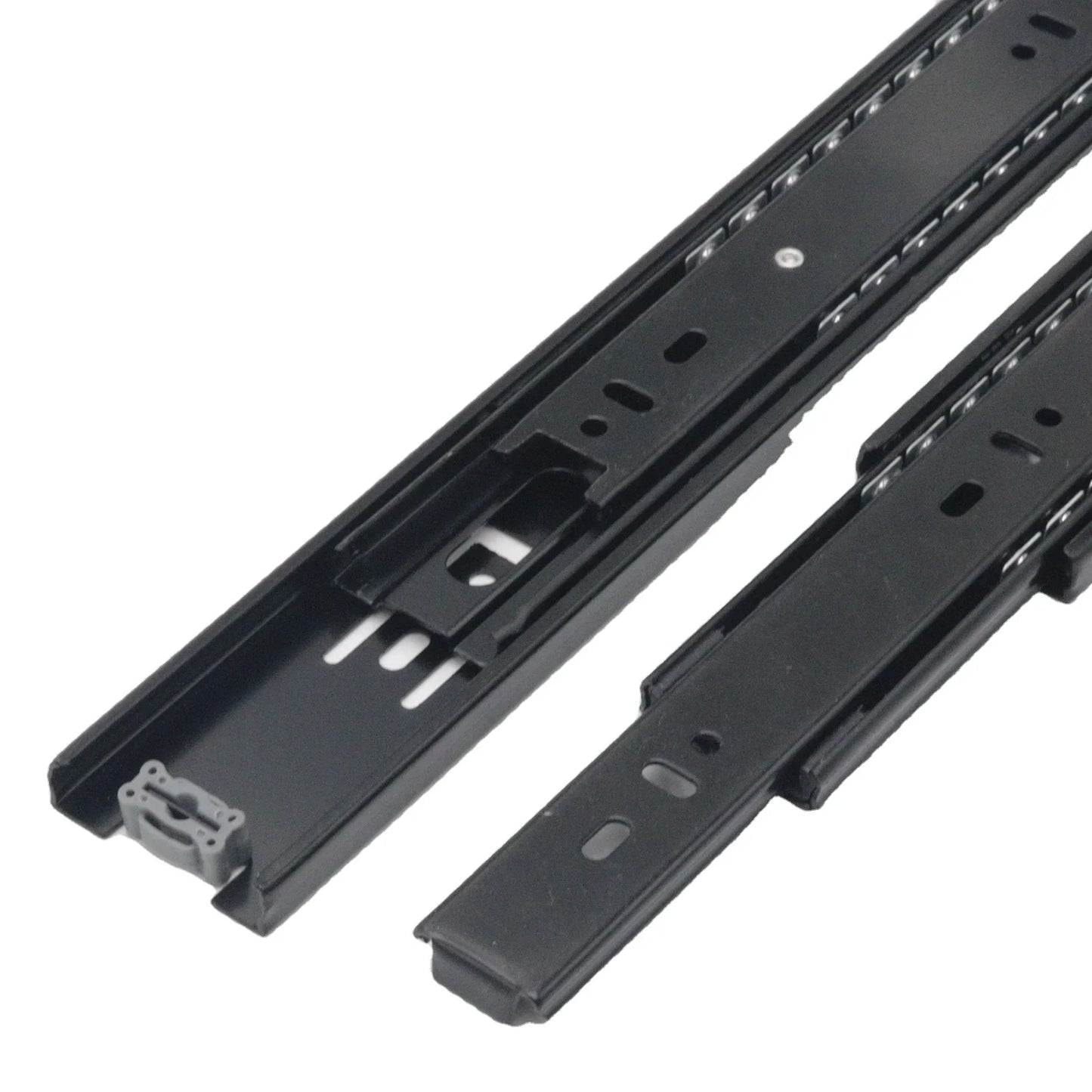 Manufactory Direct Iron Kitchen Cabinet Hardware 45mm Ball Bearing Normal Closing Telescopic Channel for Bedroom Bathroom Use