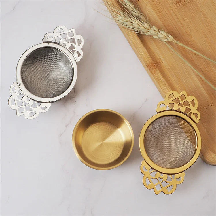 Newell Stainless Steel Spices Herbs Infuser 100 Micron Filter Bamboo Tumbler Tangpin Brass Tea Strainer for Loose Tea