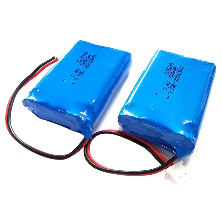 Rechargeable KXD Lipo Battery 2S 7.4V 750mAh LiFePO4 Small Mini Diy 503040 Battery Pack 1000 Cycles for Electronic Toys