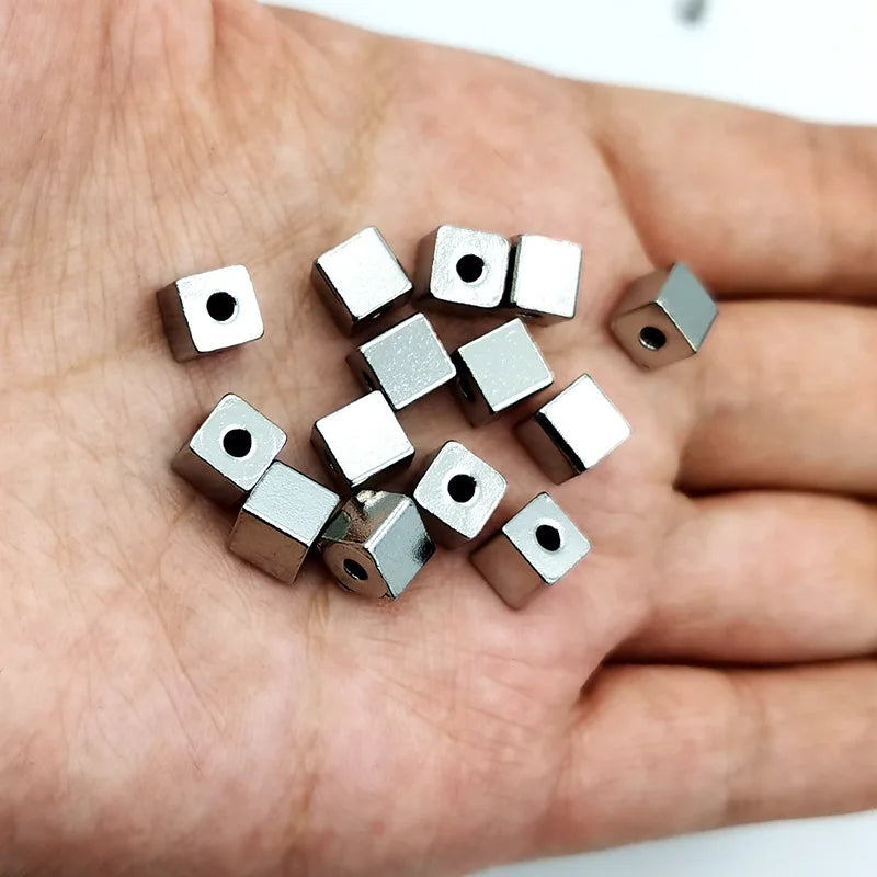 GP Stainless Steel Square Spacer Beads Block Beads Permanent Jewelry Fashion Necklace Accessories Wholesale Bulk Supplies
