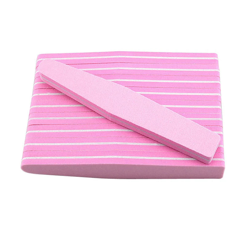 Customized Logo Mix Color Nail Files Sponge Diamond Nail Buffer File Washable 100/180 Nail Polish Buffer Block Suppliers