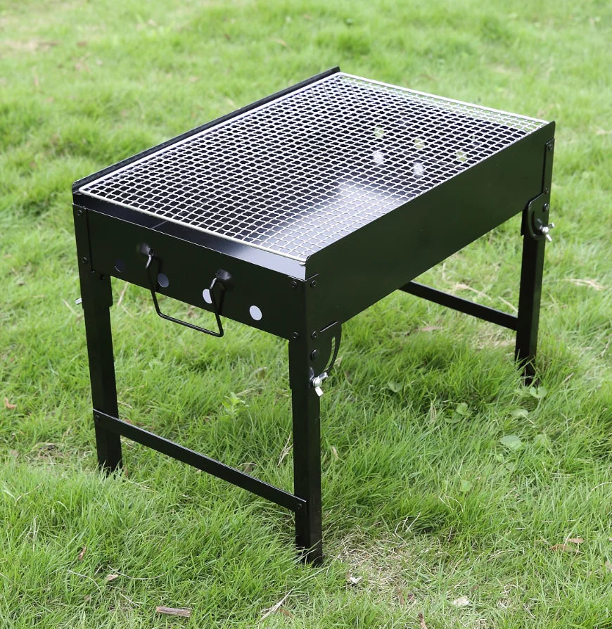 YUEYOU Professional Factory Electrophoresis Finished Outdoor Camping Charcoal Combo Portable BBQ Grill Touch Control High