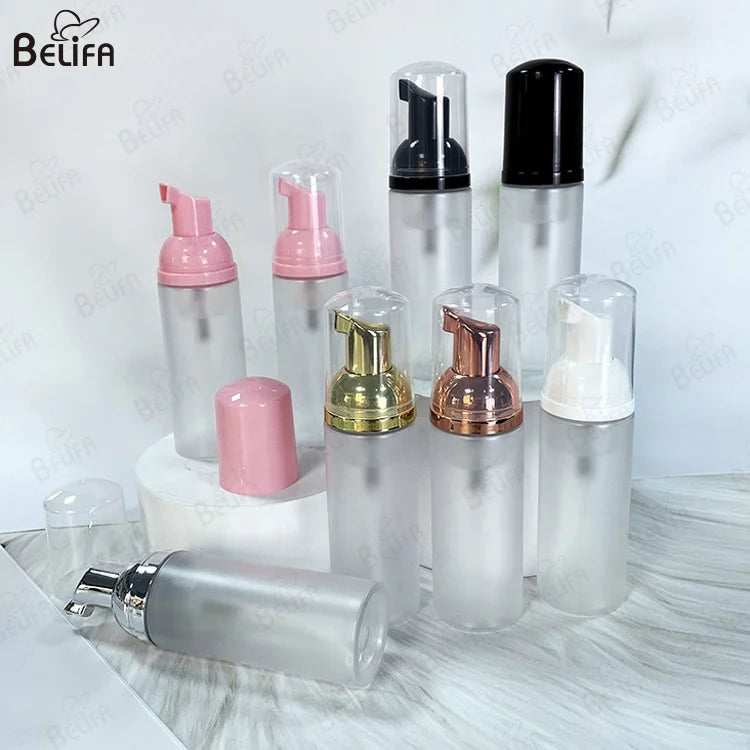Private Label Lash Shampoo Kit Bottle With Brush Vegan Eye Lash Bath Foam Eyelash Extension Wash Cleanser Lash Shampoo Bottle