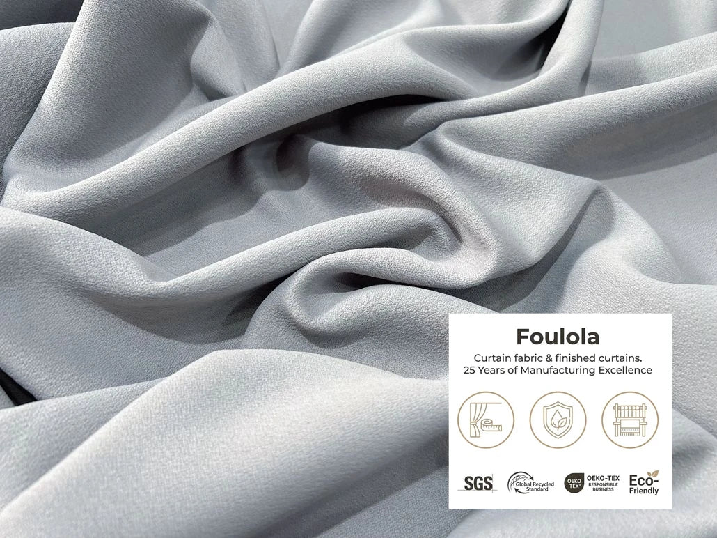 3.2m Factory Manufacture Supply Simple Style Linen Blackout Curtain Fabric Window Treatments