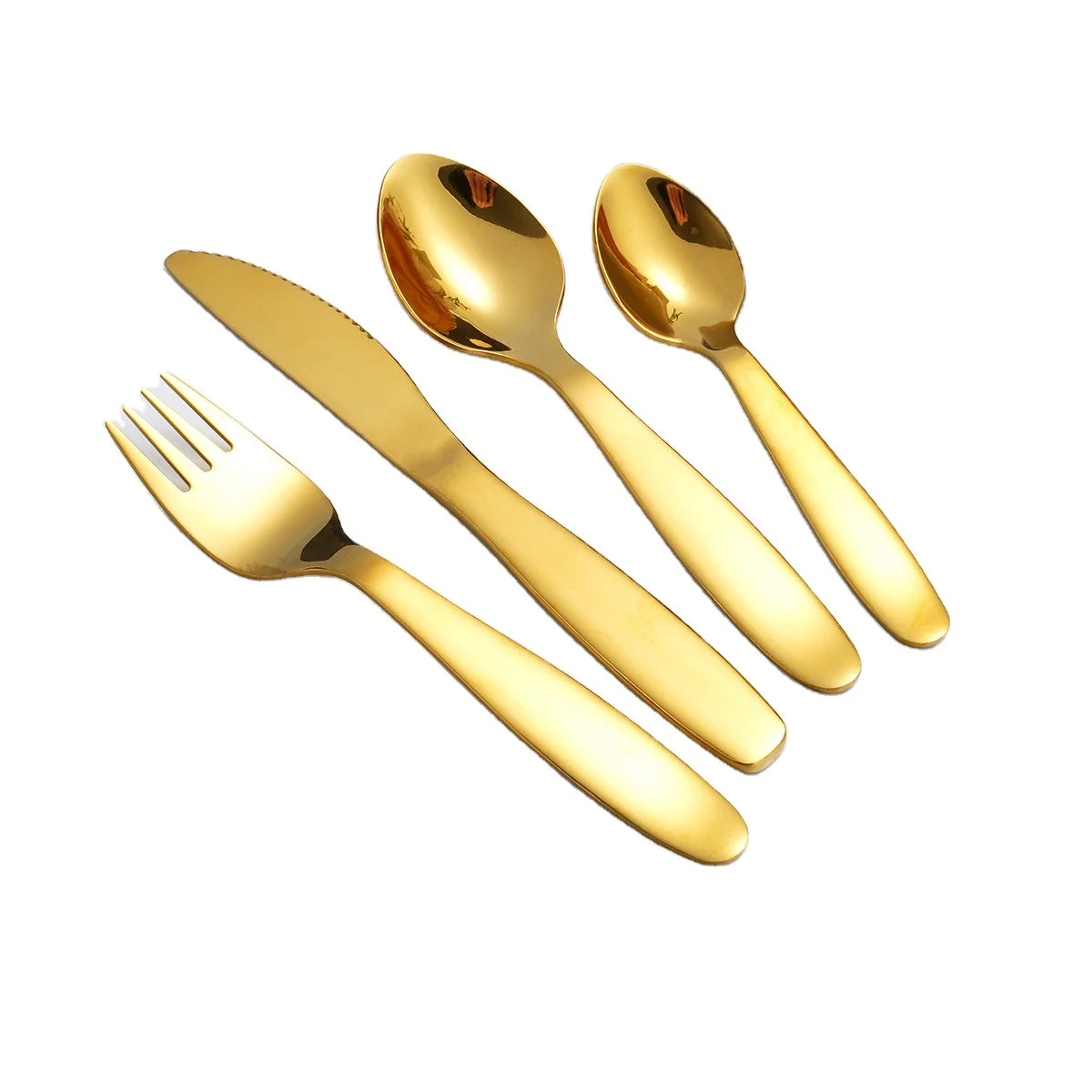 304 Luxury Wholesale Modern Full TableWare Children's Cutlery Set Stainless Steel Bulk Hotel Cutlery Set Cutlery Set for Kids