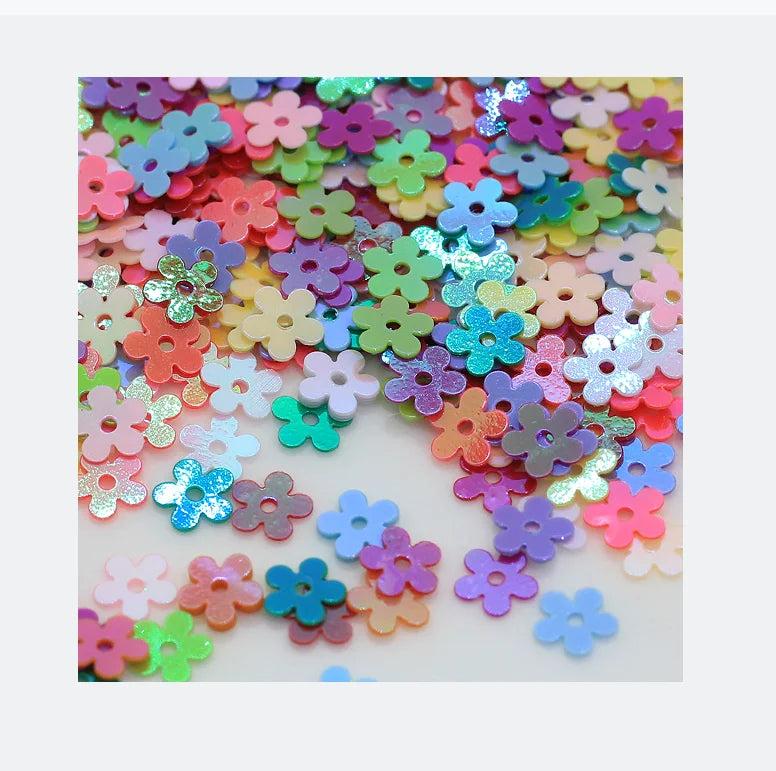 5mm Flower Mixed Color Glitter Paillette Sequin for Epoxy Resin Filler DIY Slime Fillings Nail Art