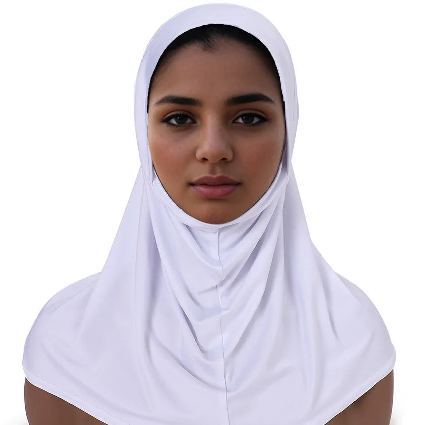 Custom Made Hijab with Inner Cap Connected with Satin Lining Scarf Sports Daily Hijab for Women