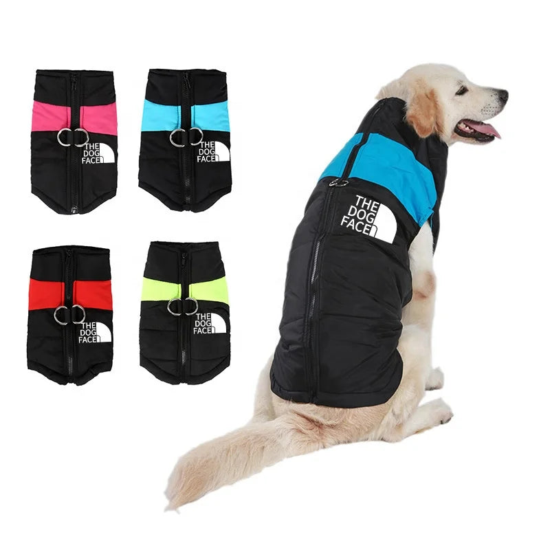 S-5XL Waterproof Puppy Clothes for Dogs Winter Warm Dog Coat Jacket for Small Medium Large Dogs Cotton Thicken Vest Pet Produ