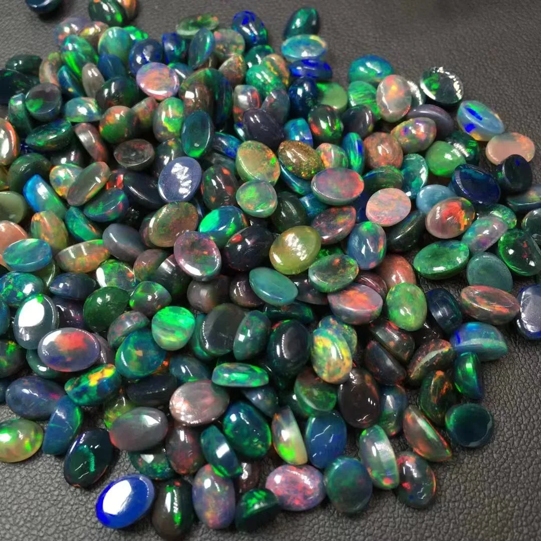 Natural Crystal Gemstone Color Opal Healing Quartz Colorful Opal Cabochon for Decoration
